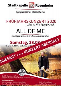 +++ LEIDER ABGESAGT +++ ALL of ME - Stadtkapelle Rosenheim feat. Alexander Wurz @ Kultur+Kongress Zentrum Rosenheim - KUKO